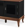 Rack para Tv com Pés Luis Xv 2 Gavetas 2 Portas e Nicho 60503 Linz Móveis - Preto/imbuia Glazer - 3