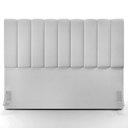 Ver imagem 2 de Kit Cabeceira Cama Box Casal King 195cm com Calçadeira Baú Dália W01 Linho Cinza - Lyam Lyam Decor