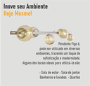 Ver mais imagens de Lustre Pendente Figo Prata - 6 Globos Esfera de Vidro Âmbar- 6-2620-15-am