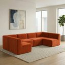 Ver imagem 3 de Sofá Modular Boucle Kit 6 Módulos Sofá em U 4 Meios e 2 Cantos Espuma Premium a Vácuo 4,62m - Terrac