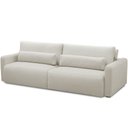 Ver imagem 6 de Sofá Retrátil Reclinável para Sala de Estar Living 270cm Sevilha F04 Veludo Bege - Lyam Decor