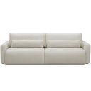 Ver imagem 3 de Sofá Retrátil Reclinável para Sala de Estar Living 270cm Sevilha F04 Veludo Bege - Lyam Decor