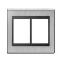 Ver imagem 1 de Placa Refinatto Concept 4x4 6 Posições Aço Escovado e Preto-weg