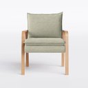 Ver imagem 4 de Poltrona Decorativa Bela em Linho Safira Off White - Home Mobily