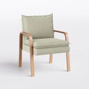 Ver imagem 1 de Poltrona Decorativa Bela em Linho Safira Off White - Home Mobily