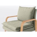 Ver imagem 3 de Poltrona Decorativa Bela em Linho Safira Off White - Home Mobily