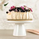 Ver imagem 1 de Boleira Minimalista em Cerâmica Branca Esmaltada - 20cm