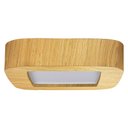 Ver imagem 1 de Plafon Madeira Led Arredondado 18w Bivolt Freijó:6500k Branco Frio