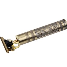 Máq. Cortar Cabelo Dragão Dourado Aparador Barba 4 Pentes - 13