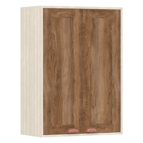 Armário Aéreo de Cozinha 60 Cm 2 Portas de Abrir 2 Prateleiras Sofia Luciane Móveis