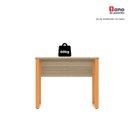 Ver mais imagens de Escrivaninha Mesa Escritório PE25 90cm Noce Naturalle e Laranja Picasso Cinza/Marromle
