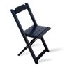 Jogo de Mesa 2 Cadeiras 60x60 Dobravel - Preto - Cor: Preto - 6