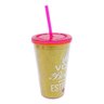 Copo Canudo Você Brilha 450ml Dourado - Projeto Kiwi - 5