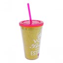 Ver imagem 5 de Copo Canudo Você Brilha 450ml Dourado - Projeto Kiwi