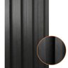 Painel Ripado Prime Madeira Pvc Preto Fosco 2,9m X 16cm - 3