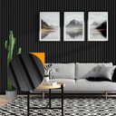 Ver imagem 6 de Painel Ripado Prime Madeira Pvc Preto Fosco 2,9m X 16cm