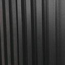 Ver imagem 1 de Painel Ripado Prime Madeira Pvc Preto Fosco 2,9m X 16cm