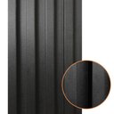 Ver imagem 3 de Painel Ripado Prime Madeira Pvc Preto Fosco 2,9m X 16cm