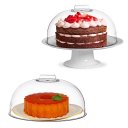 Ver imagem 3 de 2 Tampa Acrílico Transparente Média para Bolos e Tortas 28cm