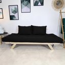 Ver imagem 3 de Sofá Japão Futon Preto em Madeira Maciça