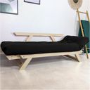 Ver imagem 2 de Sofá Japão Futon Preto em Madeira Maciça
