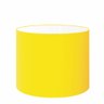 Cúpula Abajur e Luminária em Tecido Cilíndrica Vivare Cp-8022 Ø45x30cm - Bocal Europeu - Amarelo - 1