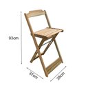 Ver imagem 3 de Kit 10 Jogos De Mesas Bistrô De Madeira Dobrável Com 3 Banquetas - Crua