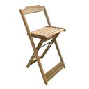 Ver imagem 4 de Kit 10 Jogos De Mesas Bistrô De Madeira Dobrável Com 3 Banquetas - Crua