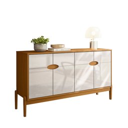 Buffet Aparador 4 Portas 140cm Intense com Pés de Madeira - Movelove - 7