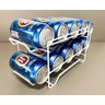 Porta Suporte para Latas Branco Organizador Geladeira Armário 10 Latas Aço Latinhas Refrigerante - 1