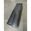 Ver imagem 3 de Ralo Linear 15x50 Alumínio Preto Com Cocho Coletor Saída 100mm e Tela Anti Insetos