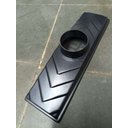 Ver imagem 5 de Ralo Linear 15x50 Alumínio Preto Com Cocho Coletor Saída 100mm e Tela Anti Insetos