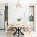 Ver imagem 2 de Papel de Parede Mural Mármore Cinza Branco Gh Papel de Parede 3,5m