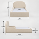 Ver imagem 7 de Cama Montessoriana Infantil Lina Divani Luxo Madeira Reforçada Espuma D-20 L