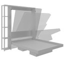 Ver mais imagens de Cama Retratil De Parede Casal CM8014 Branco Tecno Mobili