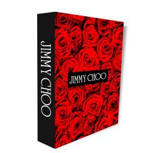 Caixa Livro Decorativa Vermelha Grif Luxo 24x32x5cm em Mdf