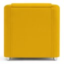 Ver imagem 3 de Poltrona Decorativa Mila Confortável para Sala Recepção Manicure Barbearia Consultório Pés Cromado