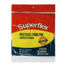 Pacote Pano Multiuso Limpeza Pesada Superflex - 34cm X 36cm - 03 Folhas - Amarelo - 1