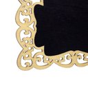 Ver imagem 4 de Placa Decorativa Lousa de Madeira Arabesco Flor P/ Pendurar 11x15x1 cm - D’Rossi