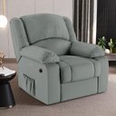 Ver imagem 6 de Poltrona do Papai Reclinável Sala de Cinema Madrid Power Elétrica USB PU Cinza G23 Gran Belo