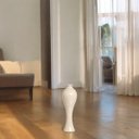 Ver imagem 5 de Vaso de Chão Grande Califórnia Bege Petra para Sala de Jantar 61x20 Cm