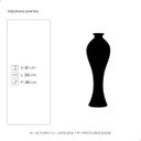 Ver imagem 3 de Vaso de Chão Grande Califórnia Bege Petra para Sala de Jantar 61x20 Cm