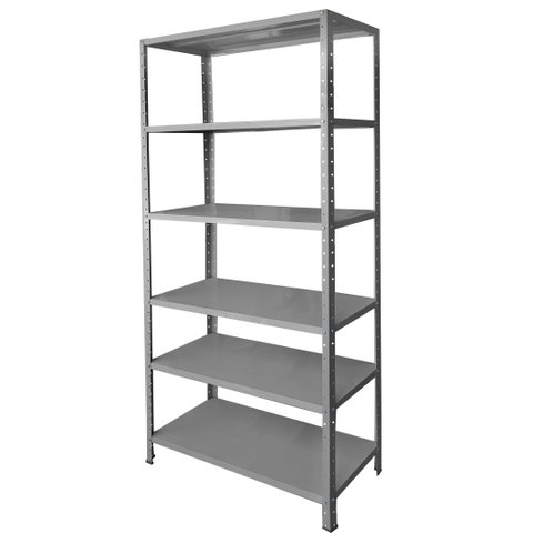 Estante de Aço 6 Prateleiras 40cm Cinza 30kg por prateleira