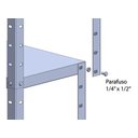 Ver imagem 5 de Estante de Aço 6 Prateleiras 40cm Cinza 30kg por prateleira