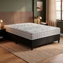 Ver imagem 2 de Cama Box Viúva Preto + Colchão Espuma D33 Zidi Hanover Orthopedic 128x188x61cm