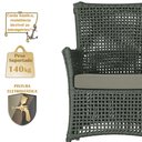 Ver imagem 4 de 4 Poltronas e 1 Mesa Igapó em Alumínio Pintura Fendi Corda Náutica Estofado 8