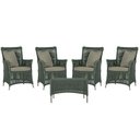 Ver imagem 1 de 4 Poltronas e 1 Mesa Igapó em Alumínio Pintura Fendi Corda Náutica Estofado 8