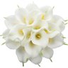 Kit 10 Buquê Flores Planta Calla 35cm Branca Toque Real - 3
