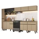 Ver imagem 2 de Armário de Cozinha Completa Atlanta Midtown com Vidro Carraro Amêndoa