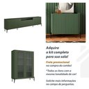 Ver imagem 6 de Rack Brise e Painel Ripado 240cm com Prateleira 100% Mdf Cor:louro e Musgo com Preto
